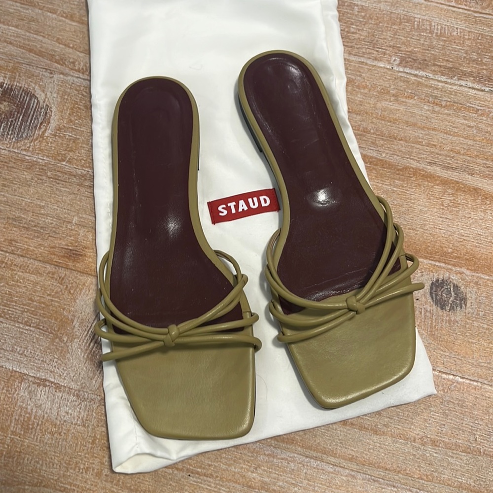 Staud Green Slides